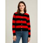 ⁦جرزة ستاتي شتوي لون أسود وأحمر⁩ - الصورة ⁦2⁩