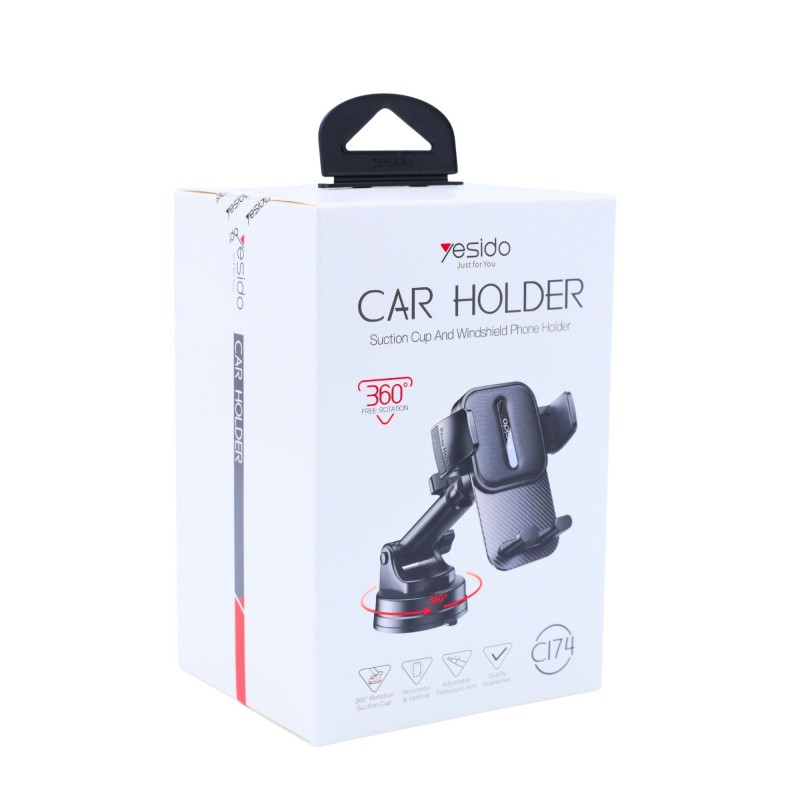 ⁦حامل جوال متين على تابلو السيارة بقاعدة متحركة 360 درجة car holder c174⁩ - الصورة ⁦1⁩