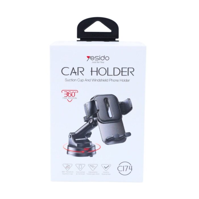 ⁦حامل جوال متين على تابلو السيارة بقاعدة متحركة 360 درجة car holder c174⁩ - الصورة ⁦2⁩