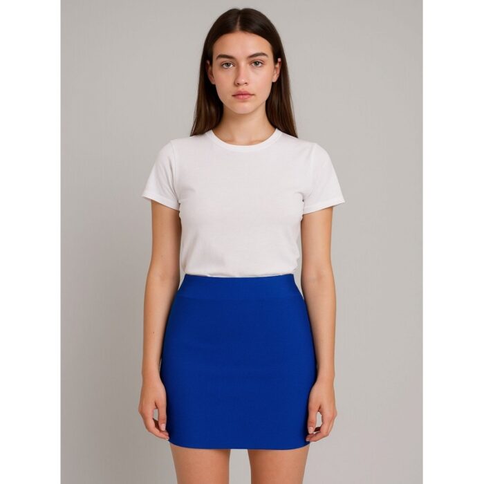 ⁦تنورة نسائية لون أزرق⁩ - الصورة ⁦2⁩