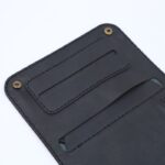 ⁦حقيبة تبغ من جلد طبيعي لون أسود⁩ - الصورة ⁦2⁩