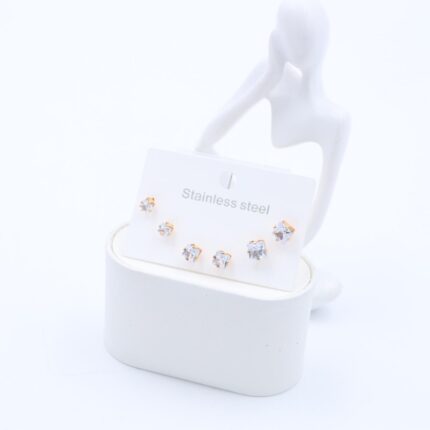 مجموعة مكونة من 3 حلوق كرستال