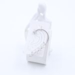 ⁦حلق فضي مع زركون⁩ - الصورة ⁦2⁩