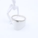 سوار لون فضي وزركون فضي