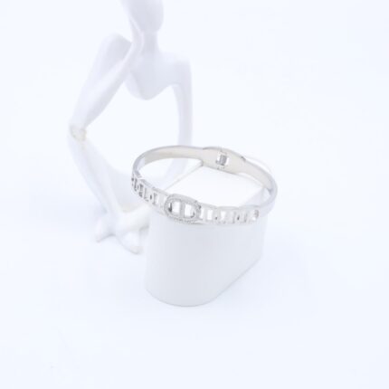 سوار لون فضي مع زركون فضي