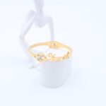 سوار لون ذهبي زركون فضي