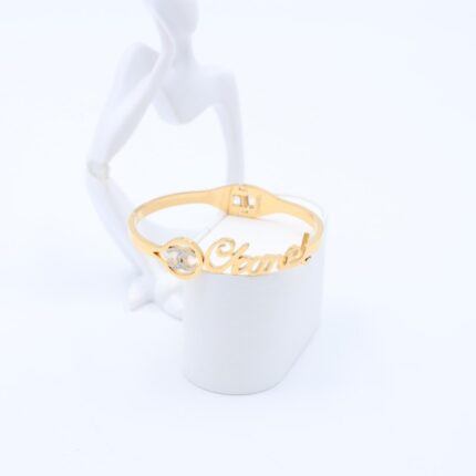 سوار لون ذهبي زركون فضي