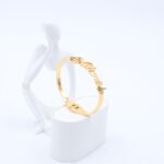 ⁦سوار لون ذهبي زركون فضي⁩ - الصورة ⁦3⁩