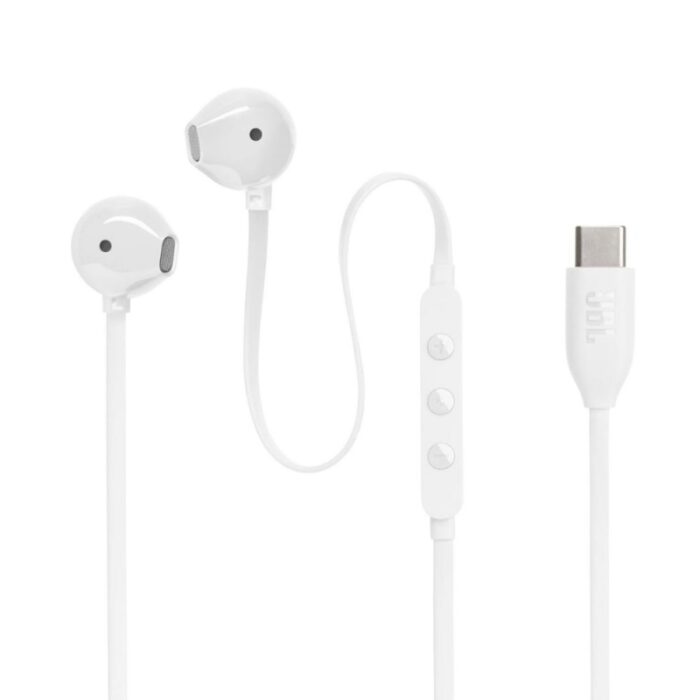 ⁦سماعات أذن سلكية JBL Tune 305C USB-C لون أبيض⁩ - الصورة ⁦2⁩