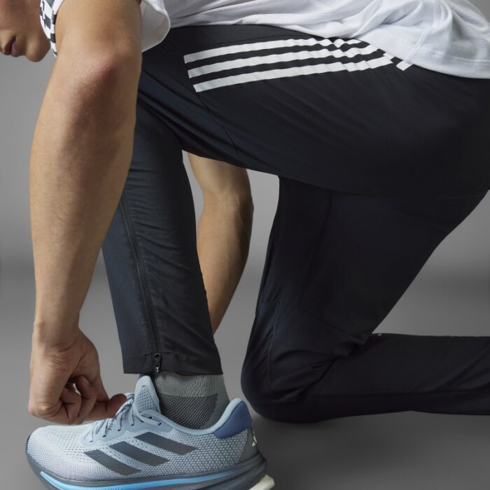 ⁦adidas Mens' Own the Run 3-Stripes Joggers - Black⁩ - الصورة ⁦7⁩