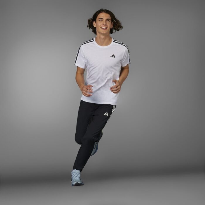 ⁦adidas Mens' Own the Run 3-Stripes Joggers - Black⁩ - الصورة ⁦8⁩