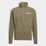 adidas Mens' Terrex Multi Essentials Full-Zip Fleece Jacket - Green