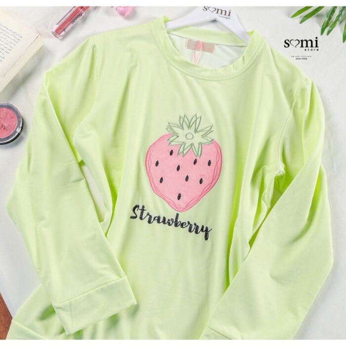 ⁦بجامة للصبايا لون فسفوري شتوية من Sami Boutiqe⁩ - الصورة ⁦2⁩