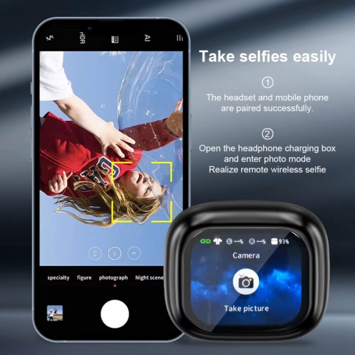 ⁦ايربود شاشة thinkplus livepods اسود⁩ - الصورة ⁦3⁩