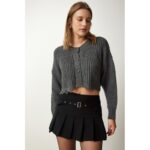 جرزة شتوية صوف قصيرة باللون السكني One Size