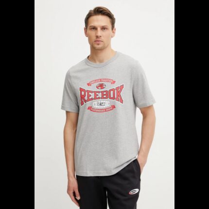 Reebok Mens' Graphic Series Tradition T-Shirt - Silver
