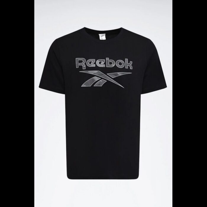 ⁦Reebok Mens' Id Camo T-Shirt - Black⁩ - الصورة ⁦2⁩