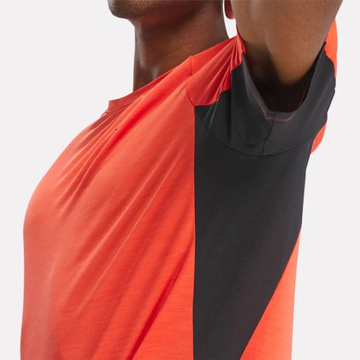 ⁦Reebok Mens' Athlete Tee 2.0 T-Shirt - Orange⁩ - الصورة ⁦5⁩