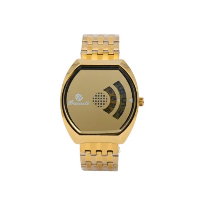 ⁦ساعة يد شبابية لون ذهبي⁩ - الصورة ⁦4⁩