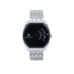 ساعة يد شبابية لون فضي