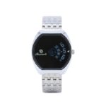 ⁦ساعة يد شبابية لون فضي⁩ - الصورة ⁦2⁩