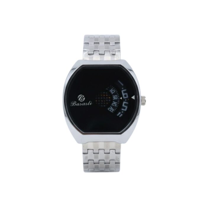 ⁦ساعة يد شبابية لون فضي⁩ - الصورة ⁦3⁩