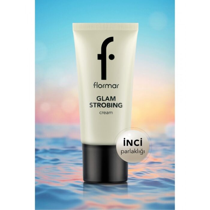 ⁦Glam Strobing Cream هايلايتر كريمي من فلورمار درجة 001 فضي⁩ - الصورة ⁦2⁩