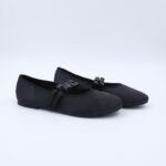 حذاء ستاتي زحاف لون أسود