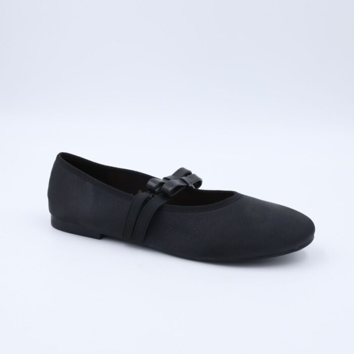 ⁦حذاء ستاتي زحاف لون أسود⁩ - الصورة ⁦2⁩