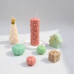 بكج شموع كريسماس معطرة عدد 7 مع كوستر هدية