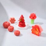 بكج شموع كريسماس معطرة عدد 7 مع كوستر هدية