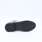 ⁦جزمة بسحاب تصميم ساق متوسط الطول للنساء لون أوف وايت⁩ - الصورة ⁦5⁩