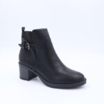 ⁦جزمة ساق متوسط الطول للنساء لون أسود⁩ - الصورة ⁦3⁩