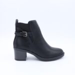 ⁦جزمة ساق متوسط الطول للنساء لون أسود⁩ - الصورة ⁦4⁩