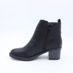 ⁦جزمة ساق متوسط الطول للنساء لون أسود⁩ - الصورة ⁦6⁩