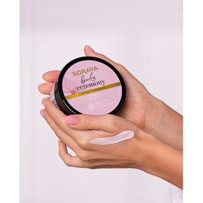 ⁦مرطب للجسم من سورايا بالفانيلا والطين الوردي 200 غرام⁩ - الصورة ⁦4⁩