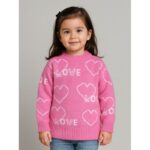 بلوزة شتوية للأطفال لون بنفسجي