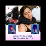 وسادة ومخدة فيسكو للرقبة لون أسود