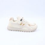 ⁦حذاء تصميم رياضي بناتي لون بيج وكاكي⁩ - الصورة ⁦3⁩