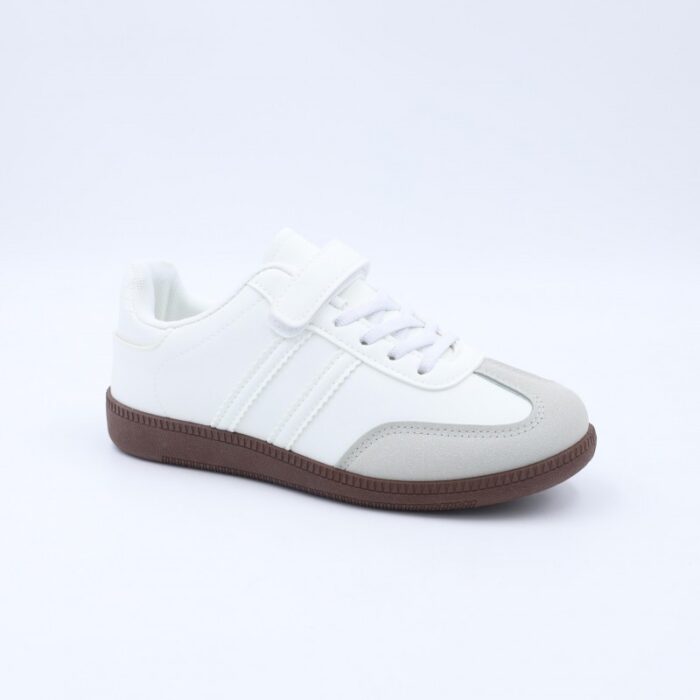 ⁦بوت رياضي بناتي لون أبيض⁩ - الصورة ⁦2⁩