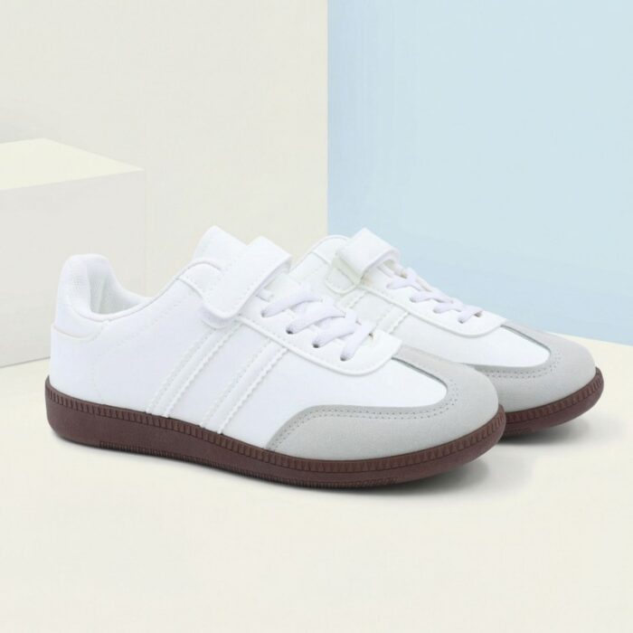 ⁦بوت رياضي بناتي لون أبيض⁩ - الصورة ⁦6⁩