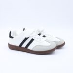 بوت رياضي بناتي لون أبيض واسود