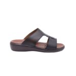 ⁦شبشب جلد فاخر من SABATO للرجال لون بني محوق⁩ - الصورة ⁦3⁩