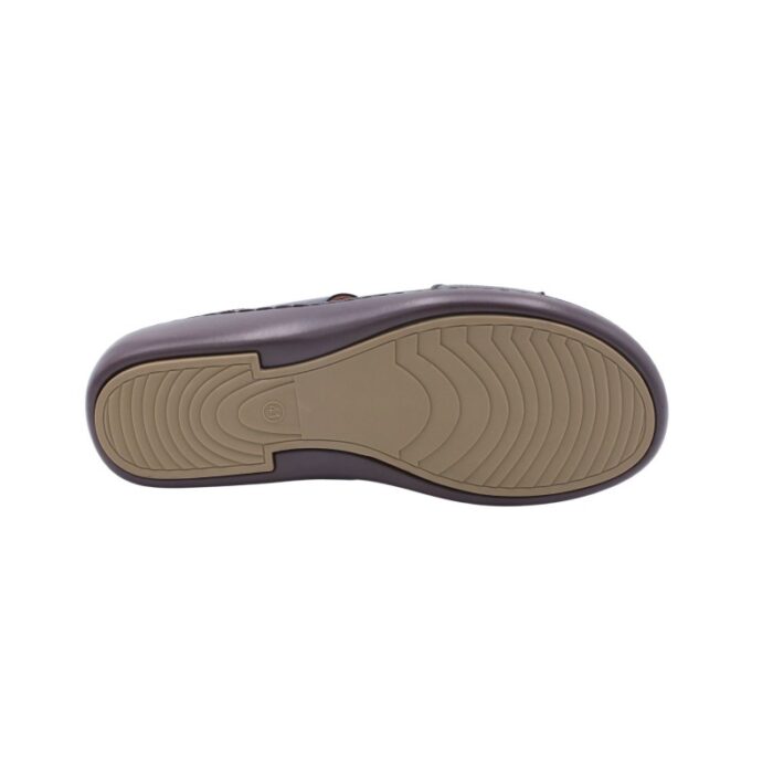 ⁦شبشب جلد فاخر من SABATO للرجال لون بني محوق⁩ - الصورة ⁦5⁩