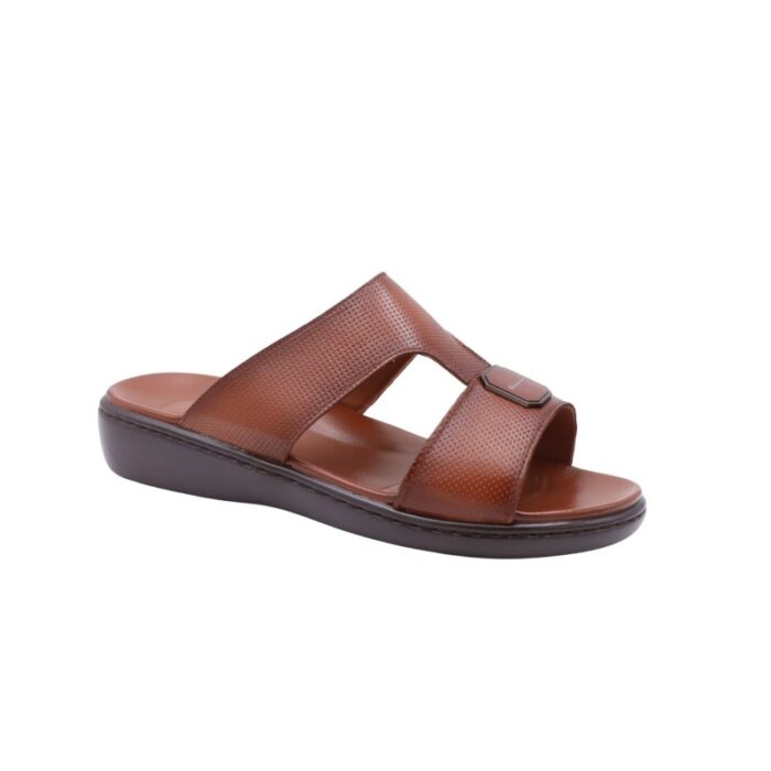 ⁦شبشب جلد فاخر من SABATO للرجال لون عسلي هافان⁩ - الصورة ⁦2⁩