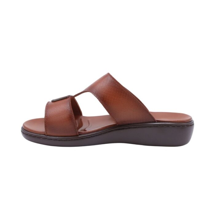 ⁦شبشب جلد فاخر من SABATO للرجال لون عسلي هافان⁩ - الصورة ⁦4⁩