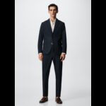 ⁦جاكيت رسمي رجالي من مانجو MANGO لون كحلي⁩ - الصورة ⁦2⁩