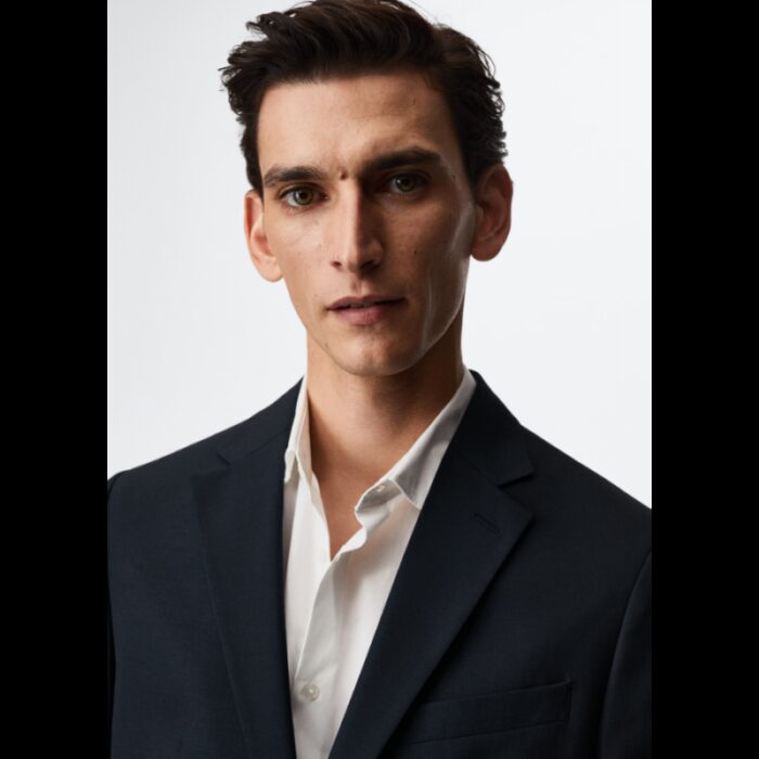 ⁦جاكيت رسمي رجالي من مانجو MANGO لون كحلي⁩ - الصورة ⁦4⁩