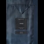 ⁦جاكيت رسمي سليم فيت رجالي من مانجو MANGO لون كحلي⁩ - الصورة ⁦6⁩