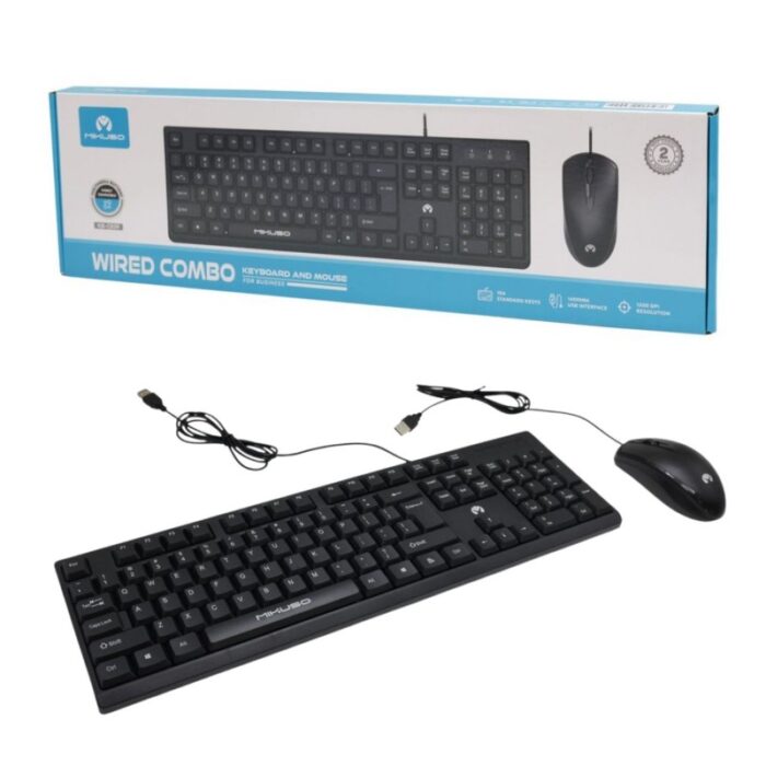 ⁦Mikuso KB-C039 Keyboard and mouse-Black⁩ - الصورة ⁦5⁩